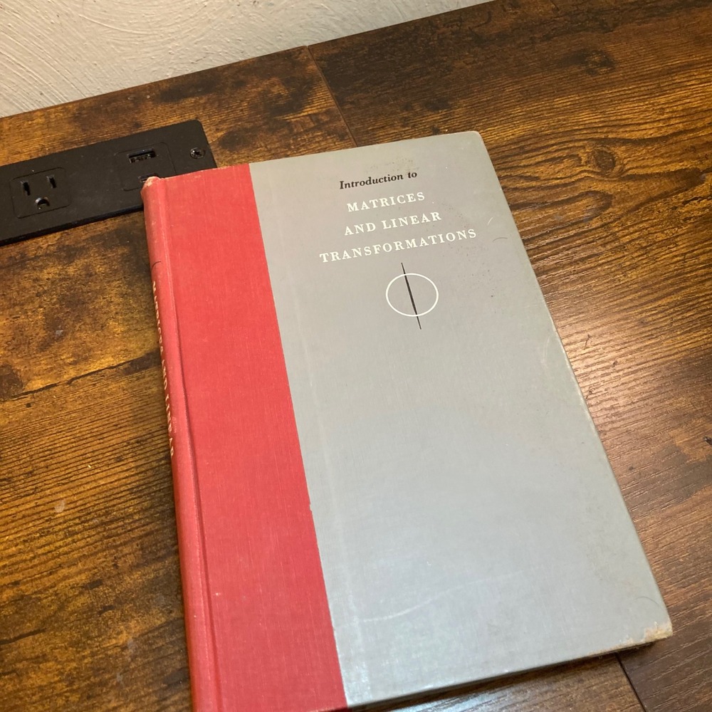 Matrices and Linear Transformations Introduction Book Finkbeiner 1960 Vintage